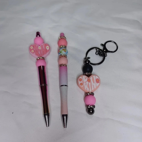 Handmade silicone bead pens and Keychain - Picture 2 of 2